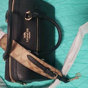 COACH Rowan bag with signature canvas strap